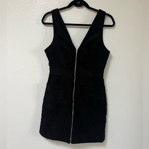 Corduroy zip dress
